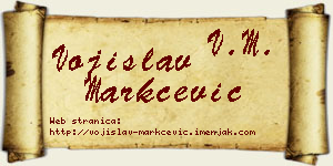 Vojislav Markčević vizit kartica